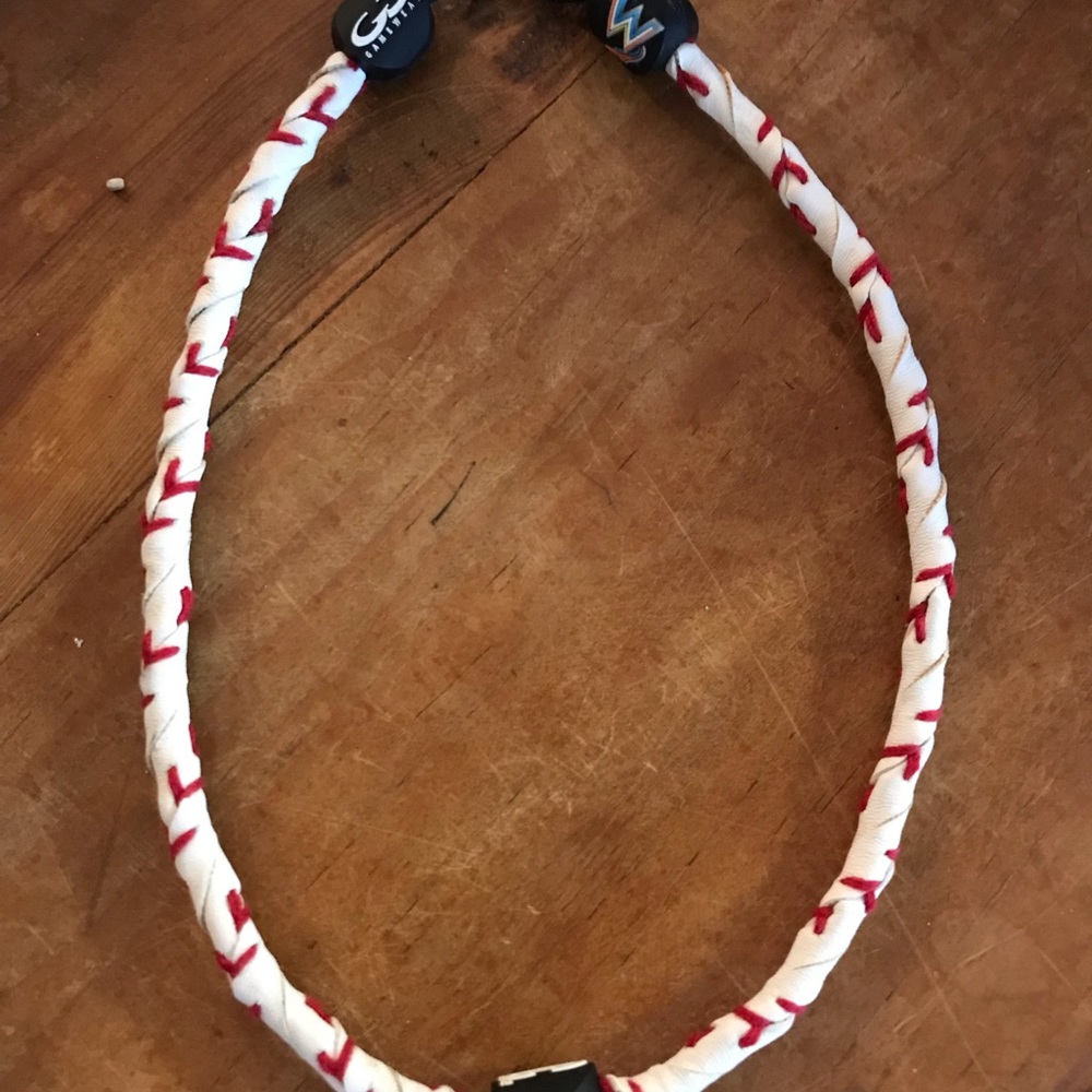 Made from real baseball! Florida Marlins necklace